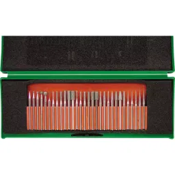 York 3 mm Shank Diamond Coated Burr Set (30Pc)-31