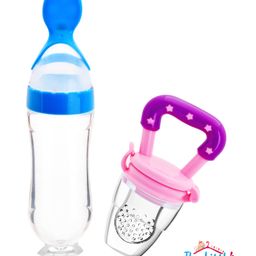 THE LITTLE LOOKERS Infant Squeezy Silicone Food Feeder & Fruit Pacifier (Pack of 2)-10