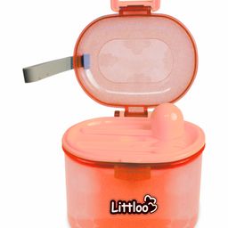 Littloo Baby Formula Box with Spoon and Fork | Ideal for Snacks & Baby Food for Baby & Kids - Pink-picture-13
