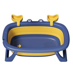 POLKA TOTS Splish Splash Foldable Bathtub For Your Baby Kid - Blue-image-87