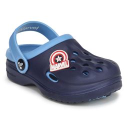 Toothless Marvel Featuring Avengers Printed Perforated Sling Back Clogs - Navy Blue-image-41