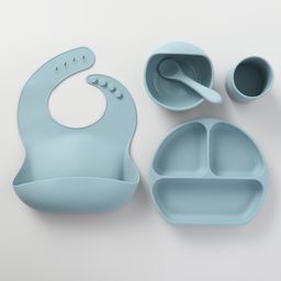 Silicone Feeding Set - Blue-13