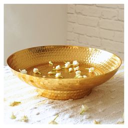 Behoma Hammered Decorative Urli for Home Decor, Gold-image-42