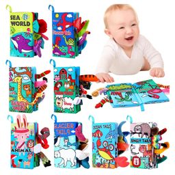 KolorFish High Contrast Crinkle Baby Books 0-6 Months Sensory Baby Toys Soft Books for Babies Interactive Books Gifts for Car Seat Travel Infant Newborn Early Learning Development Essentials - Pack of 8-image-14