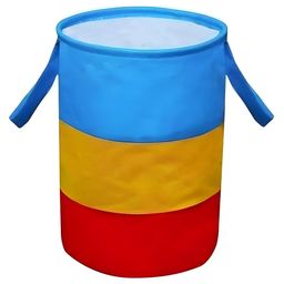 COZY VIBES Round Laundry Basket, Non-Woven Laundry with Dori, Clothes Hamper, Foldable Laundry Bag with Handle, Laundry Basket 45 Liter- PACK OF 1- COLOR MAY VARY-19