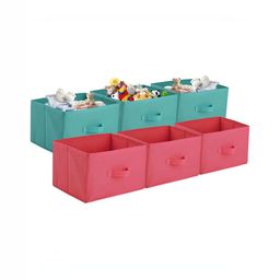 Aura Pink Set of 6 Regular Drawer Organiser Organisers-44