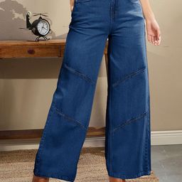 SASSAFRAS BASICS Women Comfort Regular Fit High-Rise Light Fade Jeans-image-41
