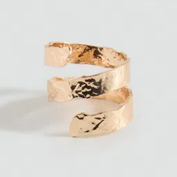 MANGO Women Spiral Textured Finger Ring-picture-8