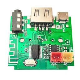 generic Sp Electron 5W Bluetooth Amplifier Fm Usb Aux Card Wireless Hi-Fi Module: Enhanced Audio Player Decoder Kit - Metal image 1