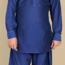Mera Rang Boys Regular Thread Work Kurta with Salwar image 2