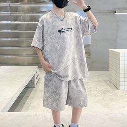 StyleCast x Revolte Boys Dyed T-shirt with Shorts Clothing Set-image-72
