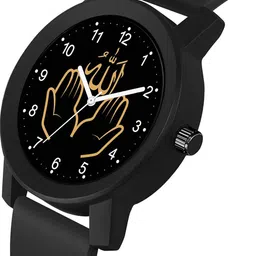 Gopal Shopcart Unisex Round Dial & Straps Analogue Watch PandoBLK-Islamic-NUM03-804-BLK_SH image 5