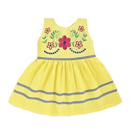 NFashio Girls Solid Fit & Flare Dress-14