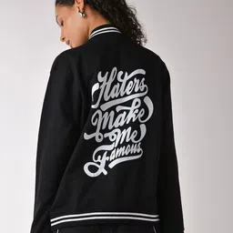 IZF Women Varsity Jacket with Patchwork-picture-20