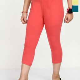 BAESD Girls Pack of 3 Solid Slim Fit High-Rise Capris-picture-16