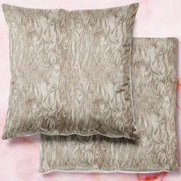 ArtzFolio Multicoloured Set of 2 Velvet Square Cushion Covers-43