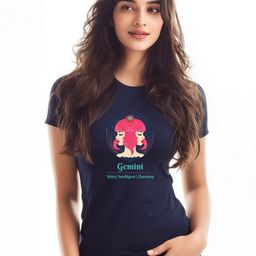 Storeily Women People and Places Printed Applique T-shirt-image-79