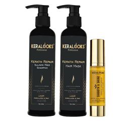 Keralooks professional Keratin Repair Shampoo, Mask & Hair Serum-49