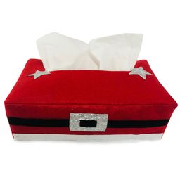 Li'll Pumpkins Santa Tissue Box Holder - Red-image-87