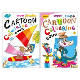 Sawan Super Jumbo Coloring Book Set of 2 - English-10