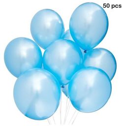 Balloon Junction Metallic Balloons Pack of 50 - Blue-image-49