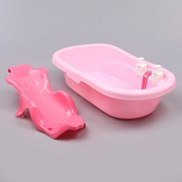 Babyhug Bath Tub Set With Bath Wash  - Pink-image-16