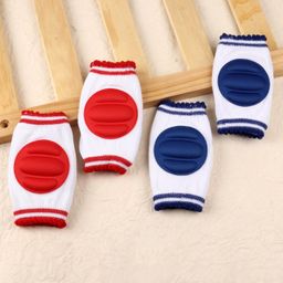 Baby Elbow & Knee Pads Set of 2 Pairs - Red Blue-11