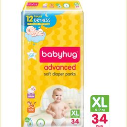 Babyhug Advanced Pant Style Diapers Extra Large (XL) Size   - 34 Pieces-image-33