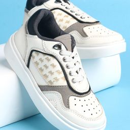 Pine Kids Slip On Casual Shoes Logo Design - White-picture-44