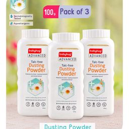 Babyhug Advanced Talc-Free Dusting Powder - 100gm - Pack of 3-88