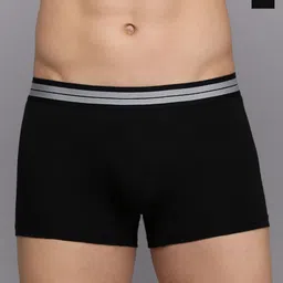 Mast & Harbour Men Pack Of 2 Mid Rise Trunks M&H_003_TRK_BLK(GB)_2PC-27