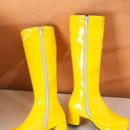 MONRSH Women Casual Block-Heeled Slouchy Boots-picture-41
