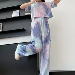 Stem Rope Women Printed Co-Ord Set-image-3