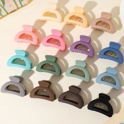 DIVASTRI Women Pack of 12 Matte Half Moon Claw Clip Hair Accessory-picture-19