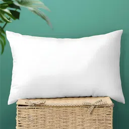 Kuber Industries White Fibre Filled Cotton Ultra Soft Sleep Pillow-46