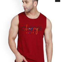 SLOWLORIS Pack Of 2 Printed Combed Cotton Gym Vests VSL26 CMB(CHS MAROON)(LOOK BLACK)-image-89