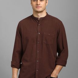 Louis Philippe Jeans Men Slim Fit Solid Band Collar Casual Shirt-image-41