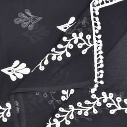 LA FEMINAE Embroidered Dupatta with Thread Work image 3