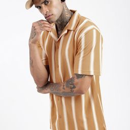 SHOWOFF Men Comfort Opaque Striped Casual Shirt-image-127