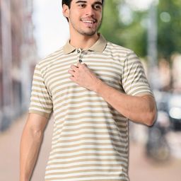 Unicus Apparel Men Striped Polo Collar Pockets T-shirt-image-26
