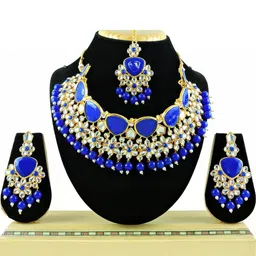 VATSALYA creation Gold-Plated Artificial Stones Alloy Jewellery Set-image-41