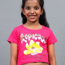 UNDER FOURTEEN ONLY Girls Printed Applique T-shirt-image-66