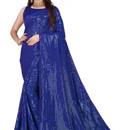 Moda Rapido Embellished Sequinned Pure Georgette Saree-image-29