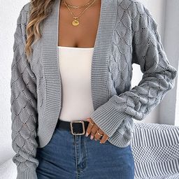 StyleCast x Revolte Women Self Design Open Front Shrug-picture-32