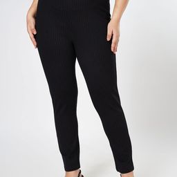 Honey Curvytude by Pantaloons Striped Mid Rise Casual Trousers-image-47