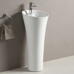 Table Top Premium Designer Ceramic Wash Basin with waste pipe & Coupling Pedestal Wash Basin Pedestal Basin-image-61