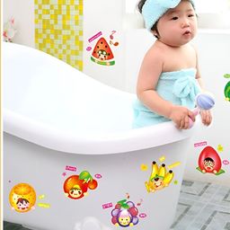 Asian royal Blue & Red Printed Self Adhesive Wall Sticker-image-98