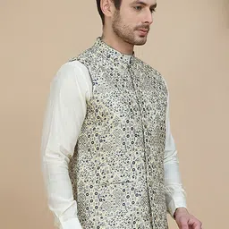 Jompers Woven Design Nehru Jacket image 5
