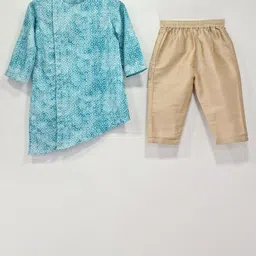 MASTARANG Boys Solid Printed Kurta with Trousers-image-30