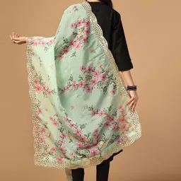 Kaizen TEXO FAB Printed Organza Dupatta image 2